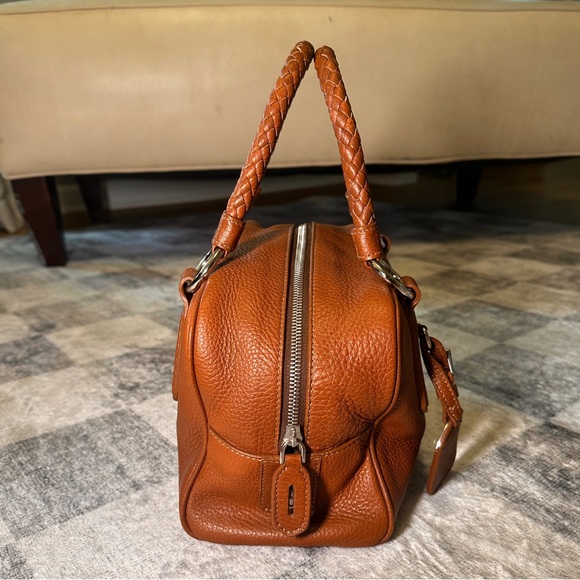 BLACK FRIDAY SALE! Authentic Prada Real Leather Satchel Handbag - Picture 6 of 10